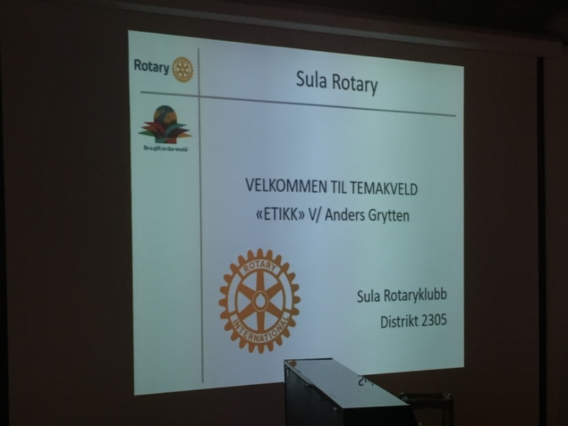 Temakveld om etikk v/ Anders Grytten